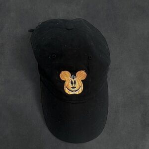 Disney Black Cap with Gold Embroidered Character